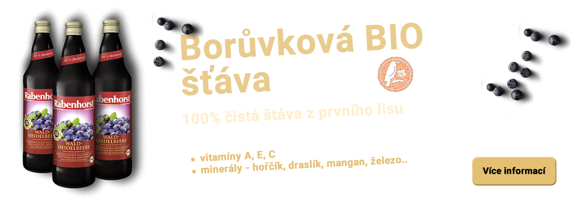 Borůvková šťáva - 100% čistá šťáva